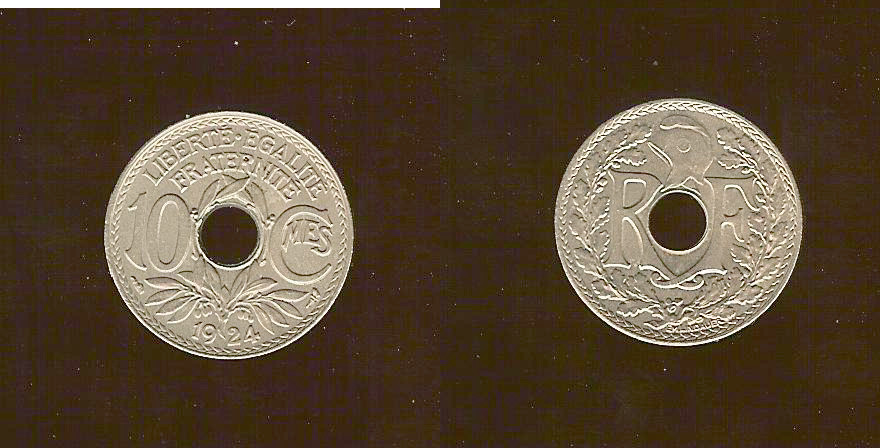 10 centimes Lindauer 1924 SPL